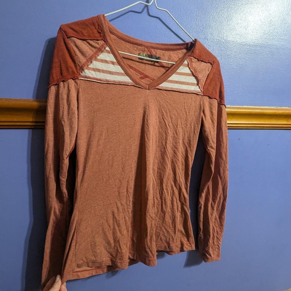 Prana patchwork long sleeve shirt